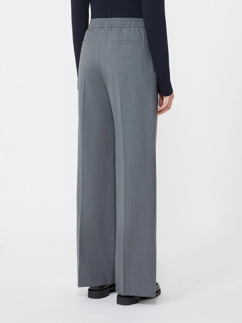 Pantalone in gabardina di lana tecnica - GRIGIO MEDIO WEEKEND MAXMARA