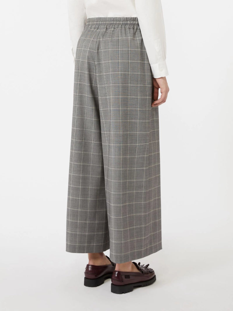 Pantalone in lana Principe di Galles - GRIGIO MEDIO WEEKEND MAXMARA