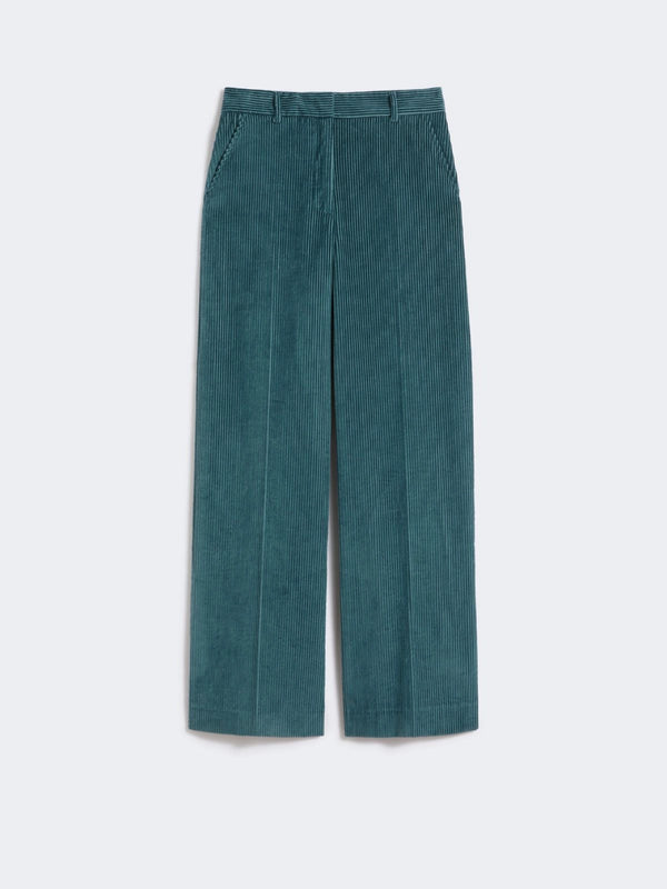 Pantalone ampio in velluto a coste - PETROLIO WEEKEND MAXMARA