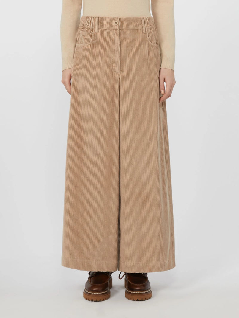 Pantalone crop in velluto di cotone - SABBIA WEEKEND MAXMARA