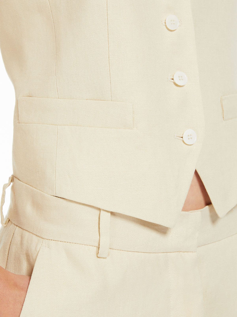 GILET CORTO IN LINO weekend maxmara