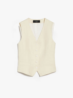 GILET CORTO IN LINO weekend maxmara