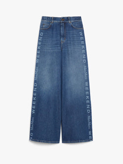 Jeans ampi in denim con logo  WEEKEND MAXMARA