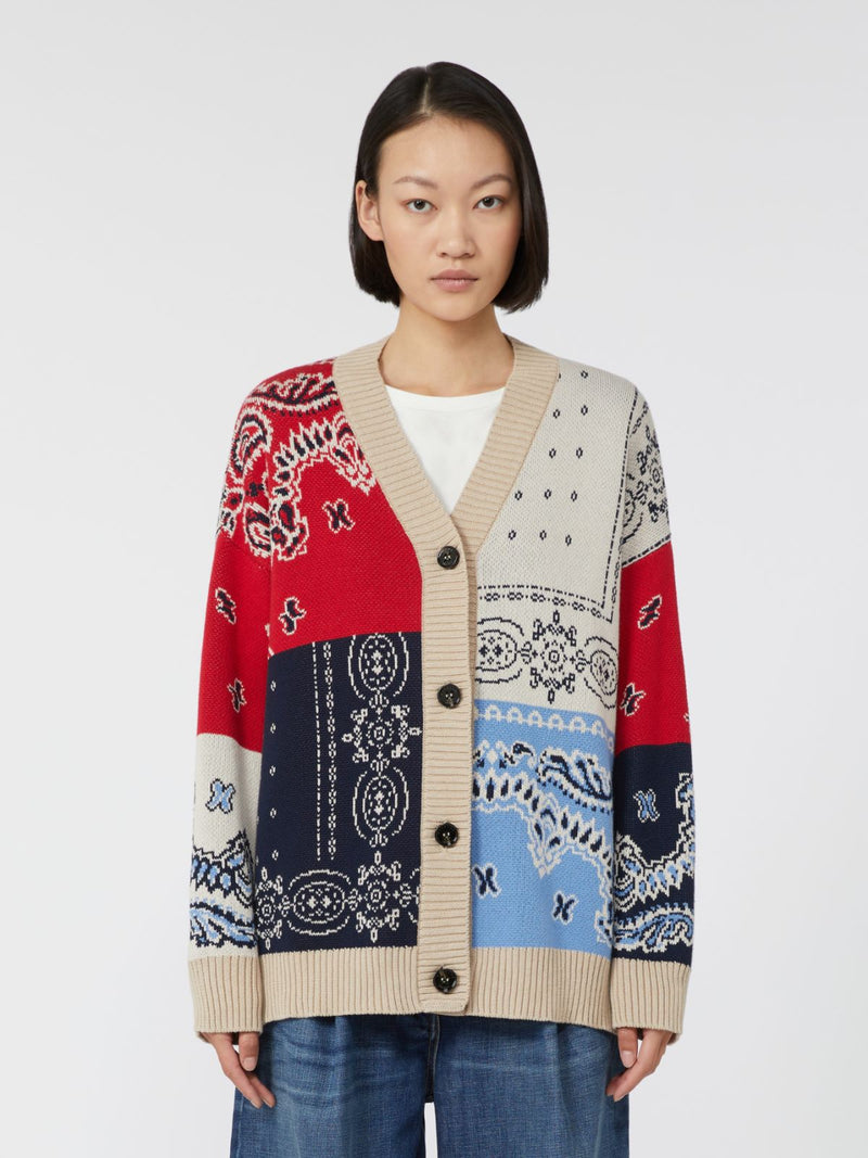 Cardigan over in filato jacquard WEEKEND MAXMARA