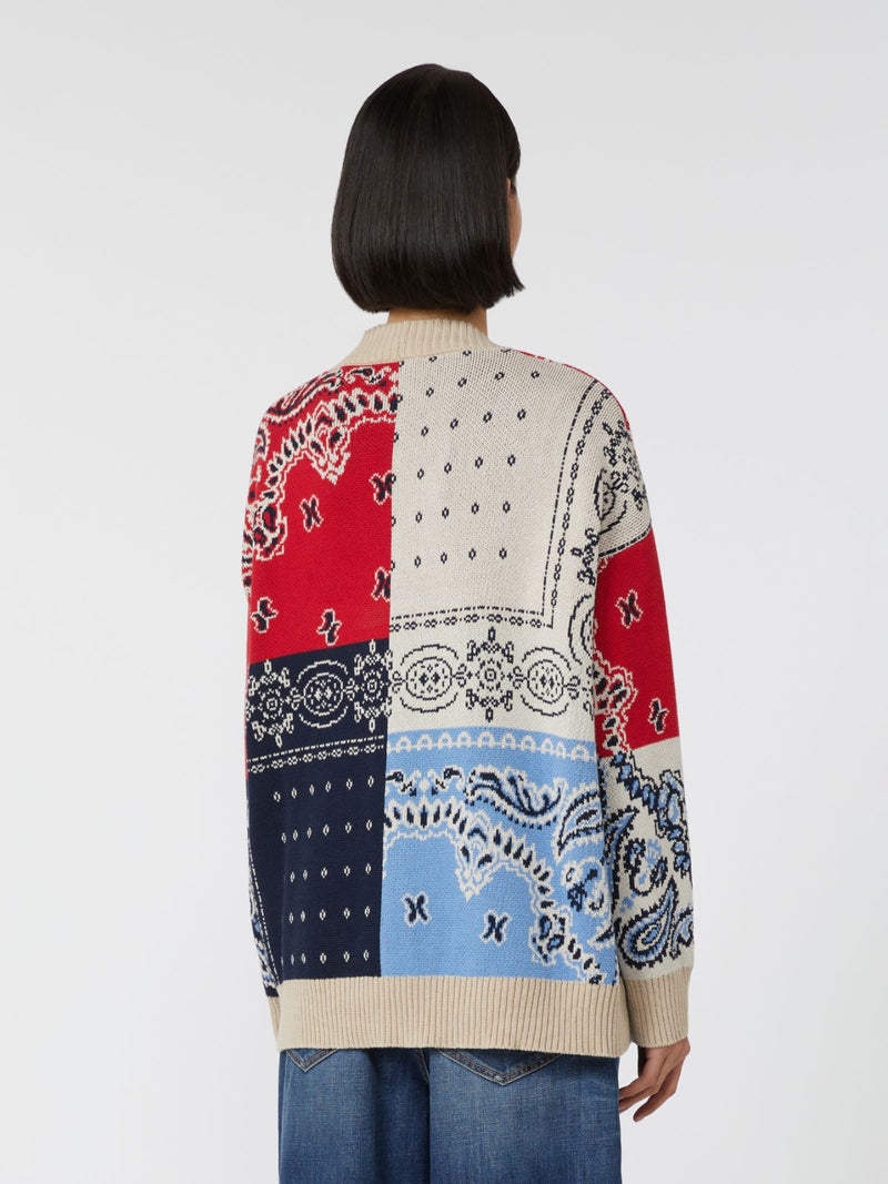 Cardigan over in filato jacquard WEEKEND MAXMARA