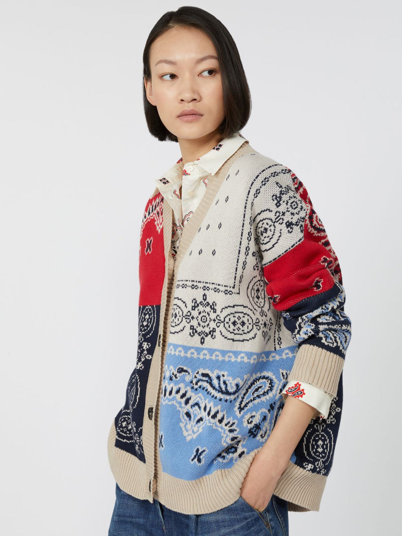 Cardigan over in filato jacquard WEEKEND MAXMARA
