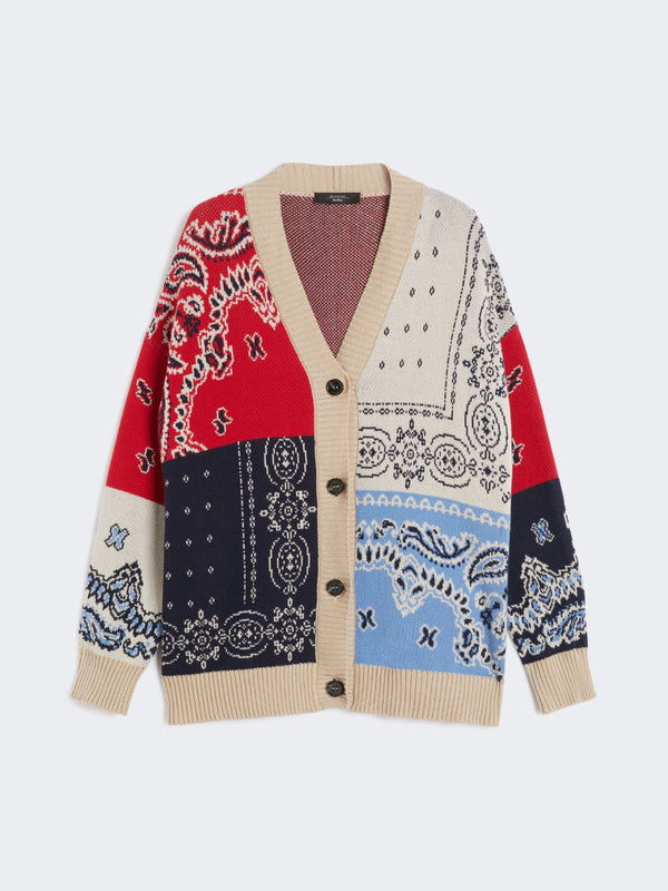 Cardigan over in filato jacquard WEEKEND MAXMARA