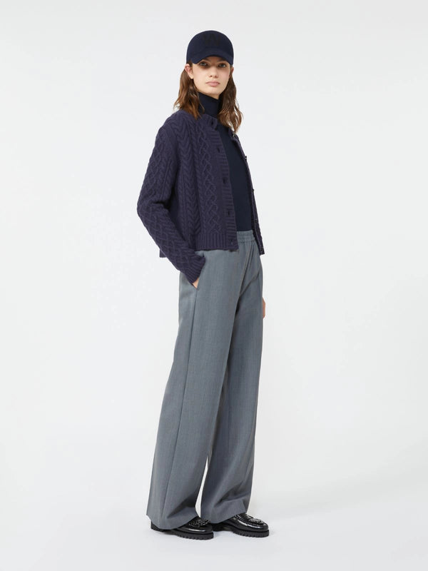 Cardigan girocollo in filato di lana - BLU WEEKEND MAXMARA