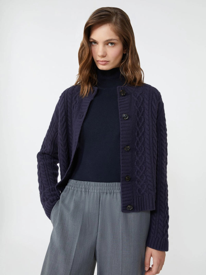 Cardigan girocollo in filato di lana - BLU WEEKEND MAXMARA