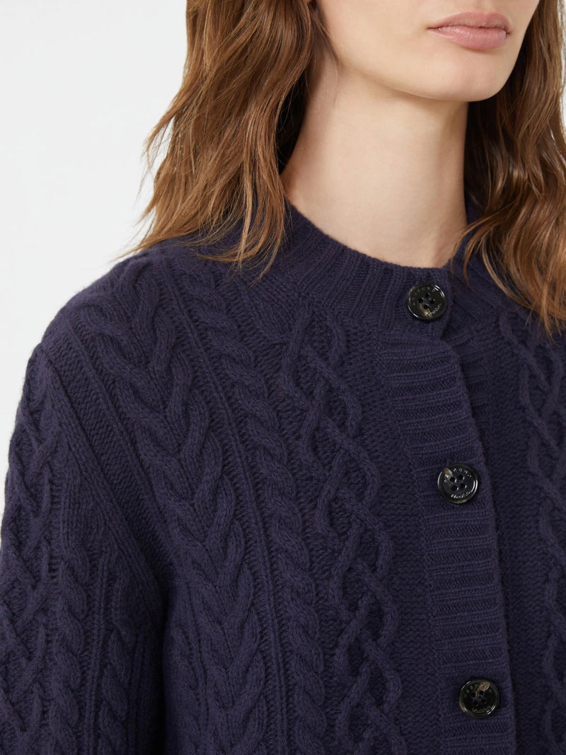 Cardigan girocollo in filato di lana - BLU WEEKEND MAXMARA
