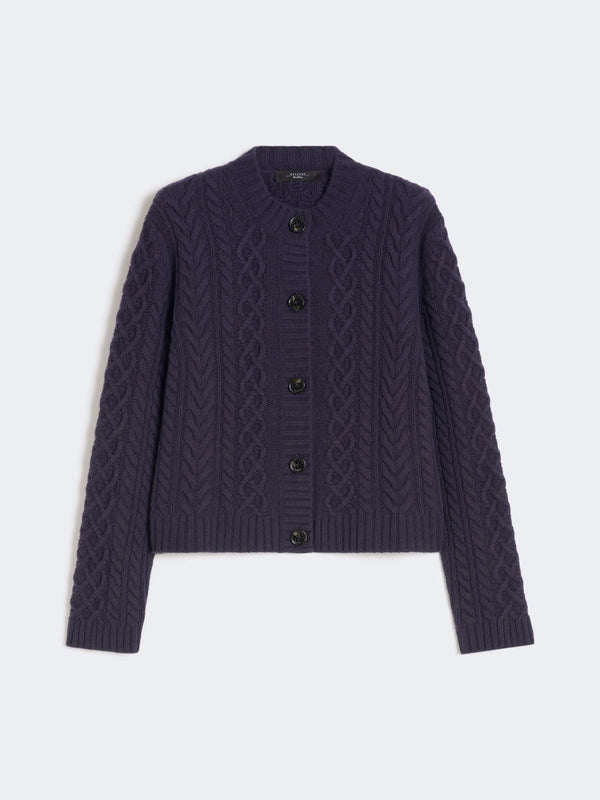 Cardigan girocollo in filato di lana - BLU WEEKEND MAXMARA