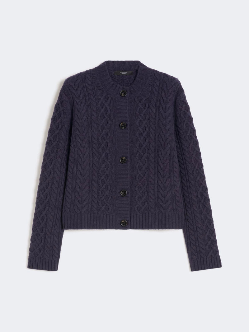 Cardigan girocollo in filato di lana - BLU WEEKEND MAXMARA