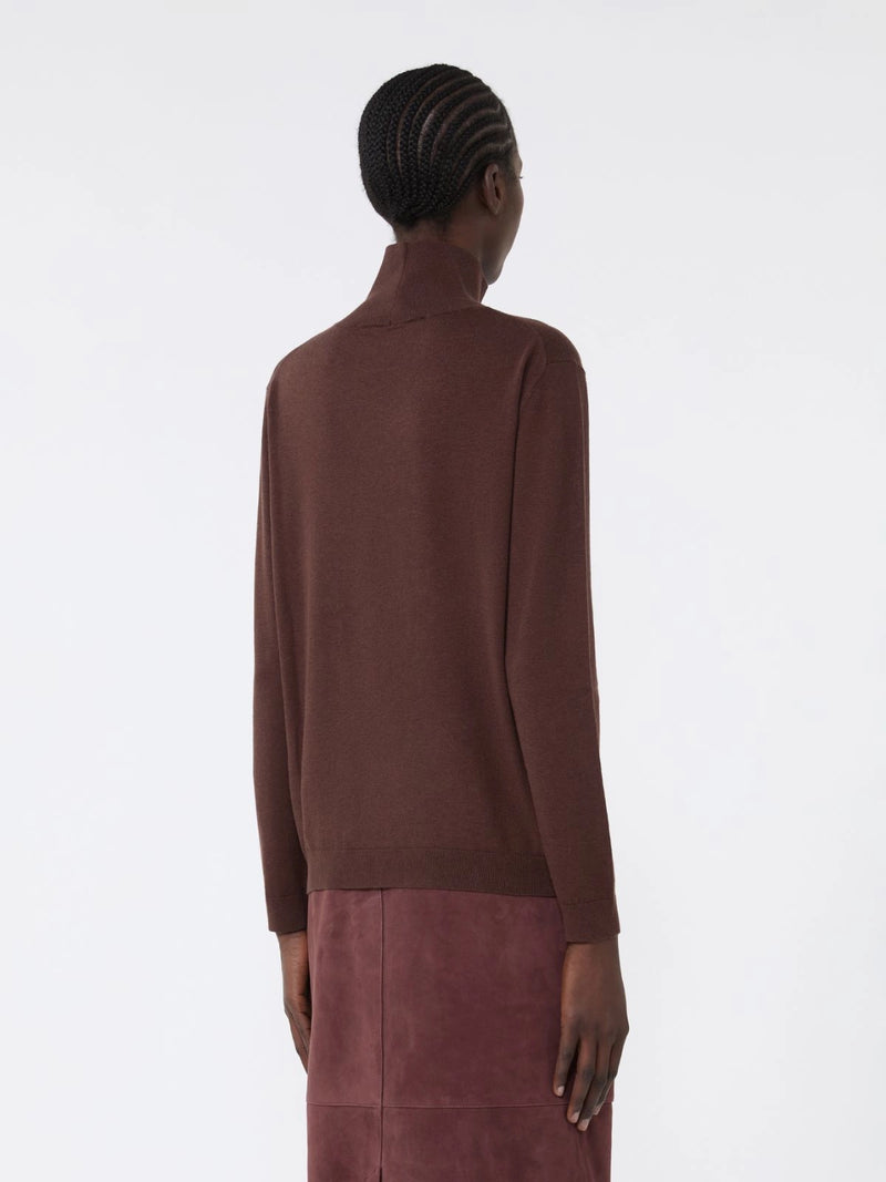 Dolcevita in filato di seta e lana - CIOCCOLATO WEEKEND MAXMARA