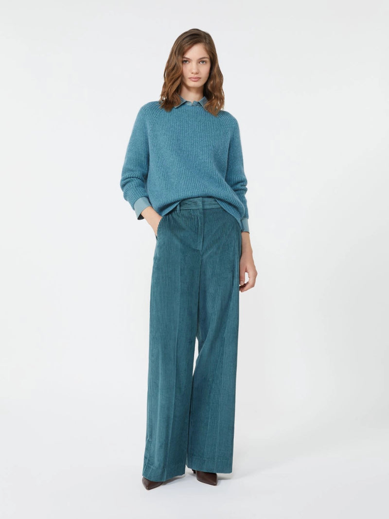 Maglia in filato di mohair - PETROLIO WEEKEND MAXMARA