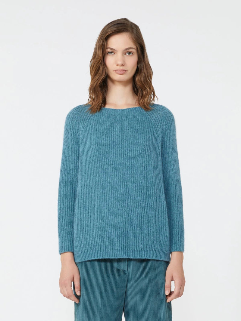 Maglia in filato di mohair - PETROLIO WEEKEND MAXMARA
