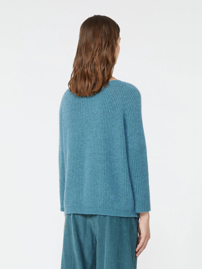 Maglia in filato di mohair - PETROLIO WEEKEND MAXMARA