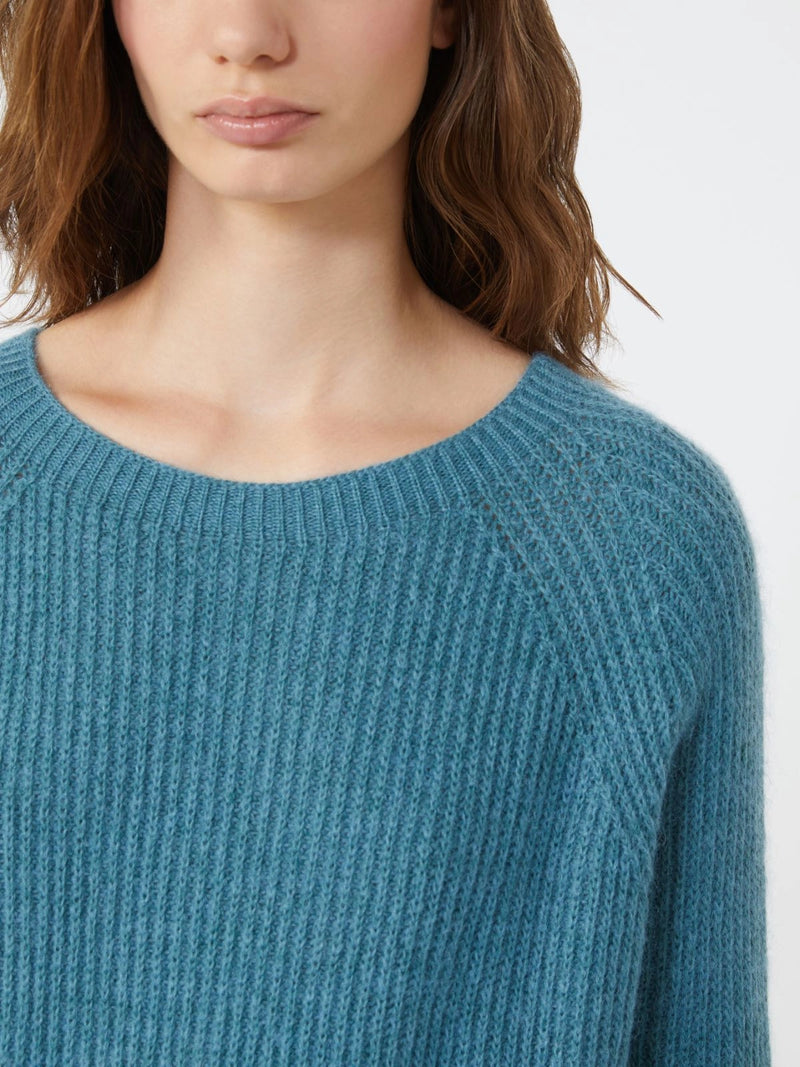 Maglia in filato di mohair - PETROLIO WEEKEND MAXMARA