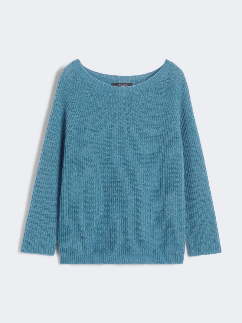 Maglia in filato di mohair - PETROLIO WEEKEND MAXMARA