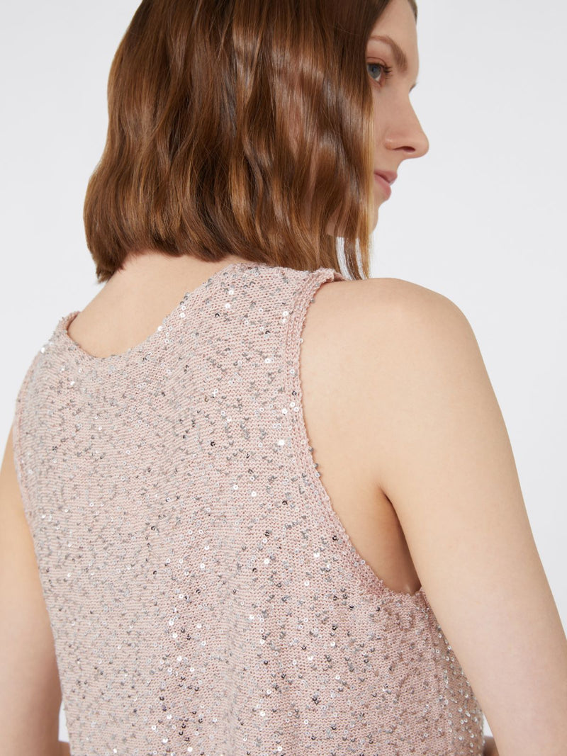 Top in maglia con paillette WEEKEND MAXMARA