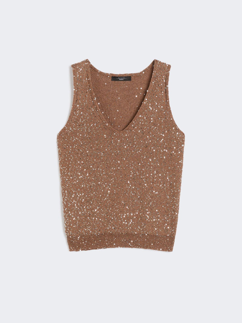 Top in maglia con paillette WEEKEND MAXMARA (Copia)