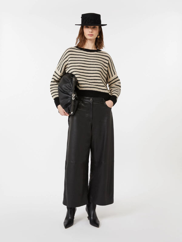 Maglia crop in filato di lana - BEIGE WEEKEND MAXMARA