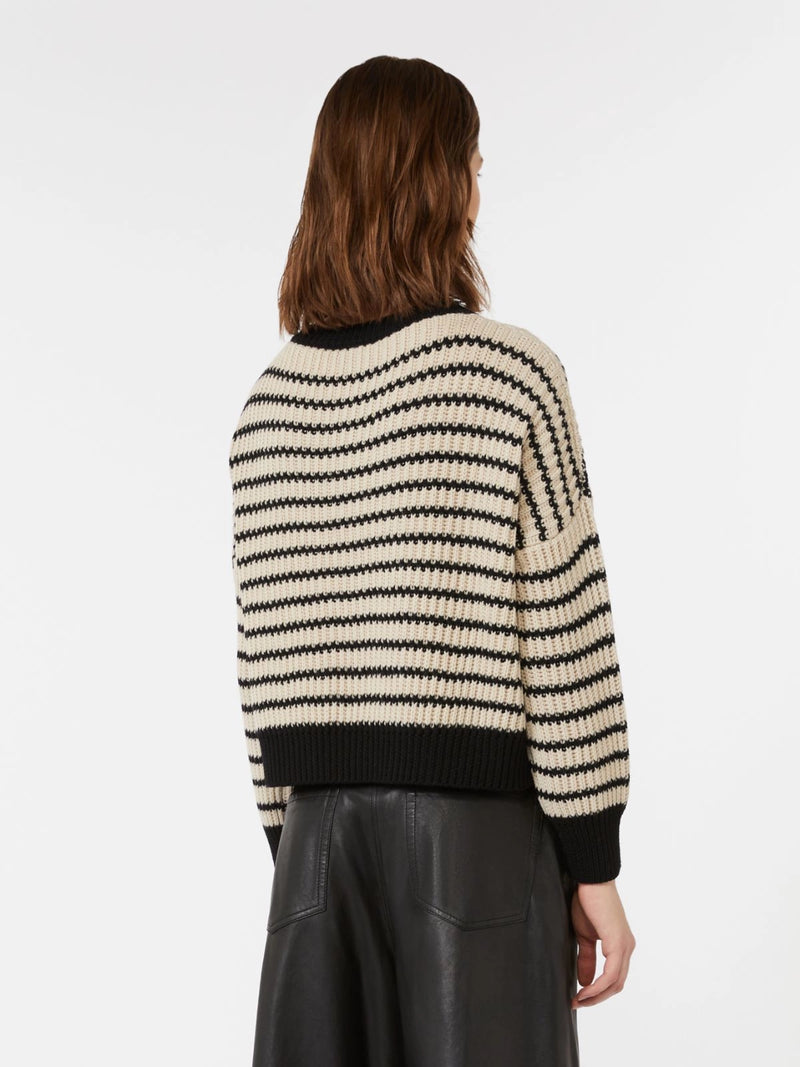 Maglia crop in filato di lana - BEIGE WEEKEND MAXMARA