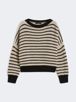 Maglia crop in filato di lana - BEIGE WEEKEND MAXMARA