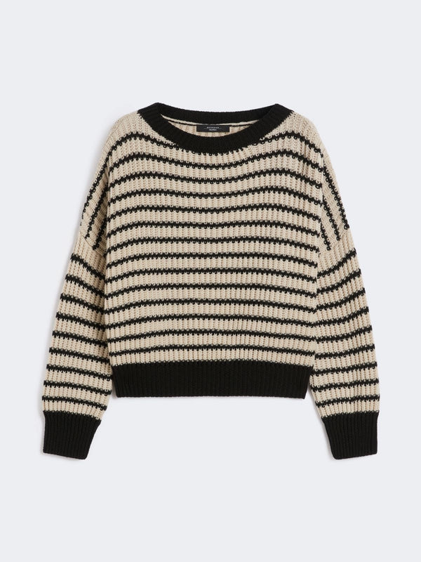 Maglia crop in filato di lana - BEIGE WEEKEND MAXMARA
