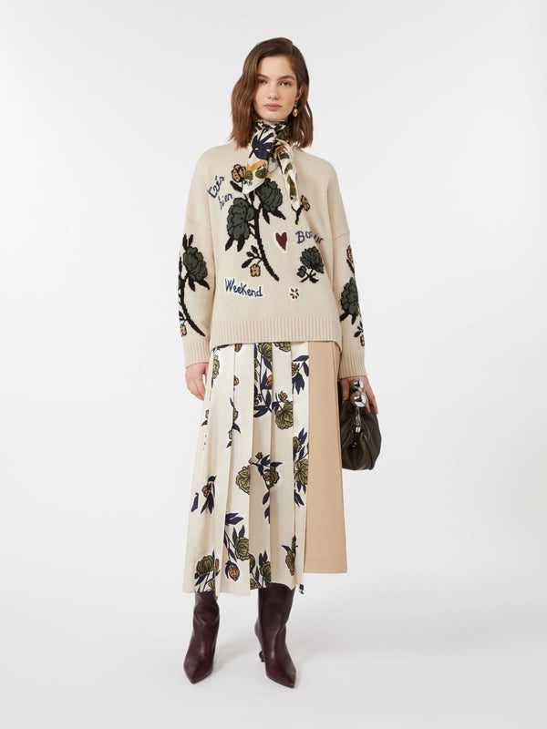 Maglia over in filato di lana - ECRU WEEKEND MAXMARA