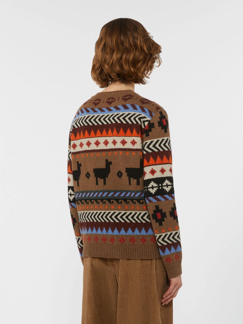 Maglia in jacquard di alpaca e lana - CAMMELLO WEEKEND MAXMARA