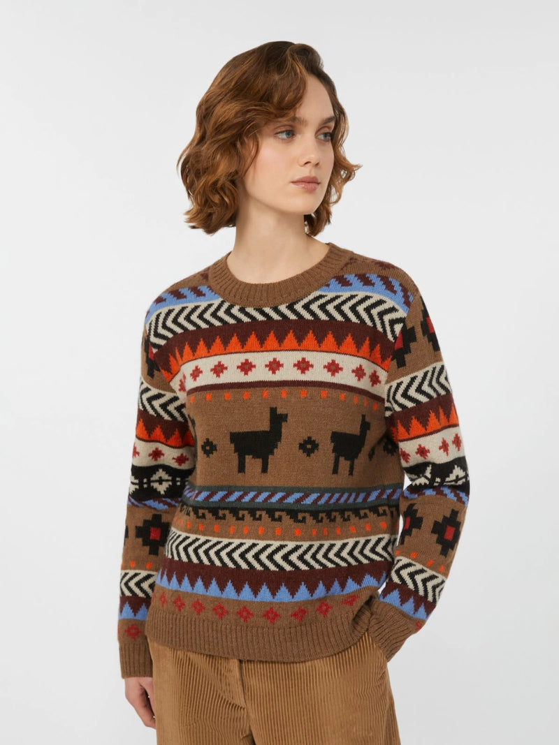 Maglia in jacquard di alpaca e lana - CAMMELLO WEEKEND MAXMARA