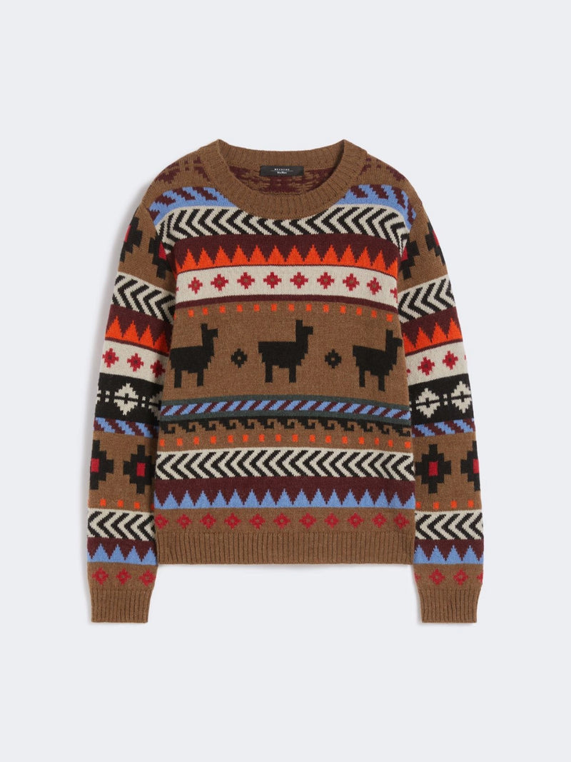Maglia in jacquard di alpaca e lana - CAMMELLO WEEKEND MAXMARA