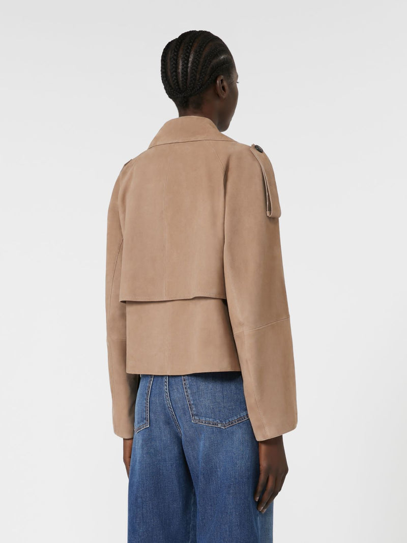 Trench corto in suede WEEKEND MAXMARA