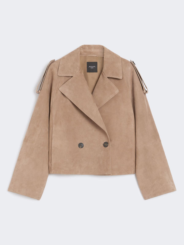 Trench corto in suede WEEKEND MAXMARA
