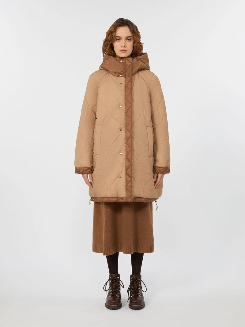 Parka reversibile in tela antigoccia - NOCCIOLA WEEKEND MAXMARA
