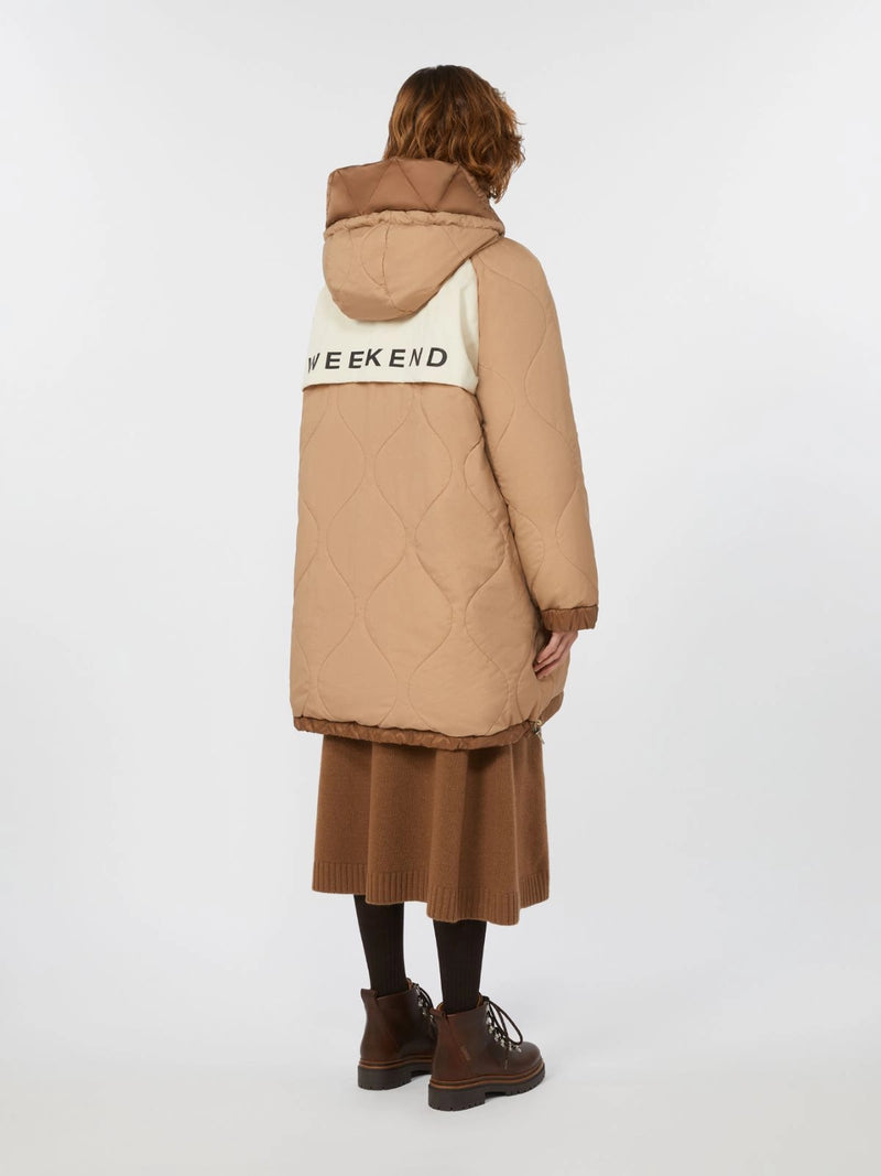 Parka reversibile in tela antigoccia - NOCCIOLA WEEKEND MAXMARA