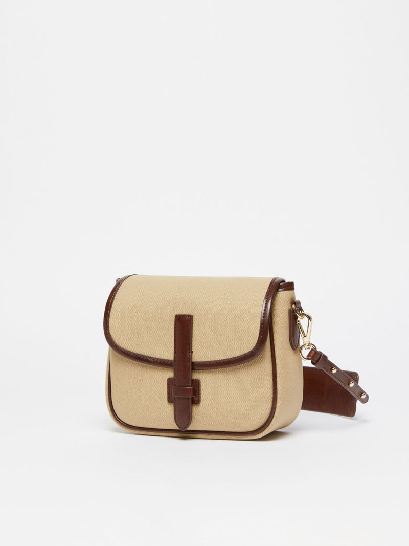 Borsa a tracolla in canvas e pelle WEEKEND MAXMARA