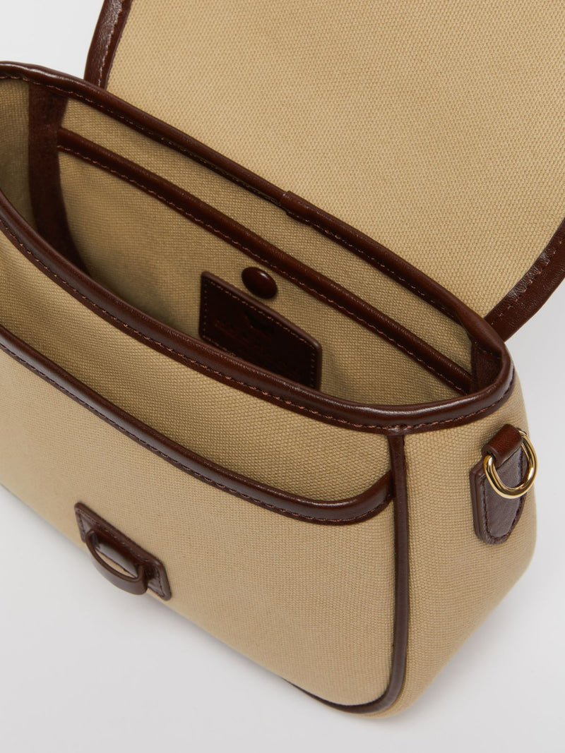 Borsa a tracolla in canvas e pelle WEEKEND MAXMARA