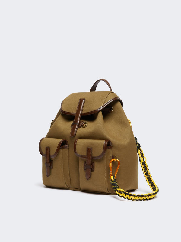 Zaino in cotone e pelle WEEKEND MAXMARA
