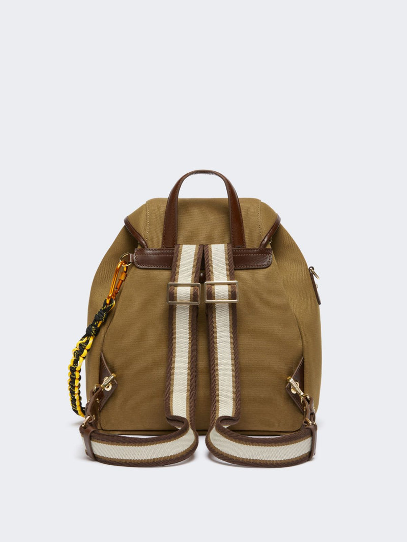 Zaino in cotone e pelle WEEKEND MAXMARA