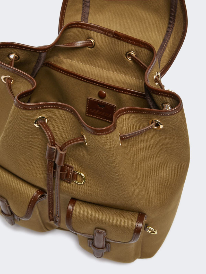 Zaino in cotone e pelle WEEKEND MAXMARA