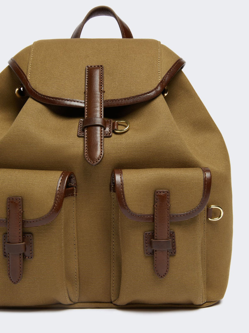Zaino in cotone e pelle WEEKEND MAXMARA