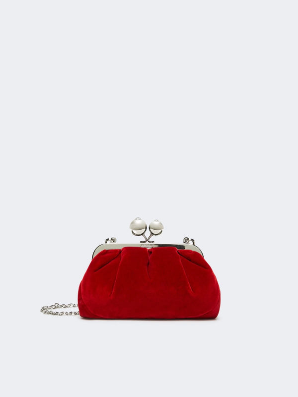 Small cotton velvet Pasticcino Bag - ROSSO WEEKEND MAXMARA