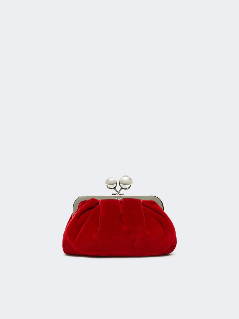 Small cotton velvet Pasticcino Bag - ROSSO WEEKEND MAXMARA