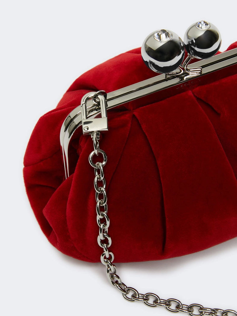 Small cotton velvet Pasticcino Bag - ROSSO WEEKEND MAXMARA