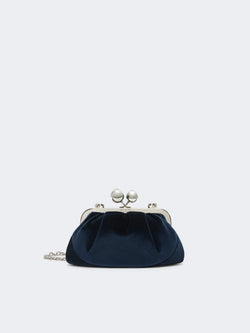 Small cotton velvet Pasticcino Bag - BLU MARINO WEEKEND MAXMARA