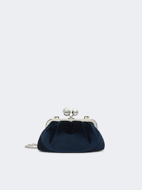 Small cotton velvet Pasticcino Bag - BLU MARINO WEEKEND MAXMARA