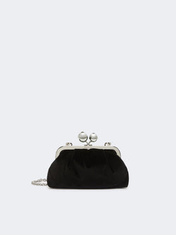 Small cotton velvet Pasticcino Bag - NERO WEEKEND MAXMARA