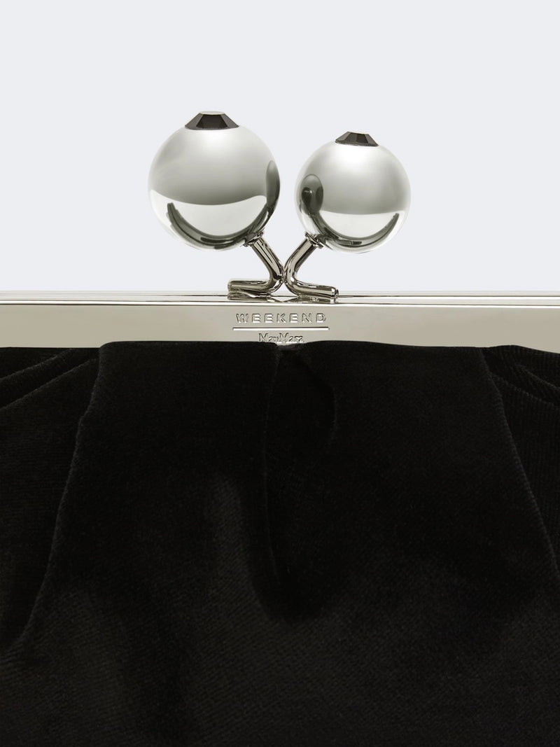 Small cotton velvet Pasticcino Bag - NERO WEEKEND MAXMARA