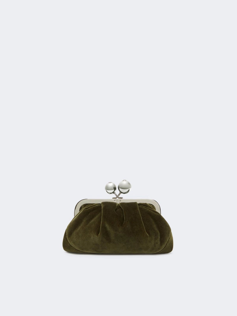 Small cotton velvet Pasticcino Bag - VERDE KAKI WEEKEND MAXMARA